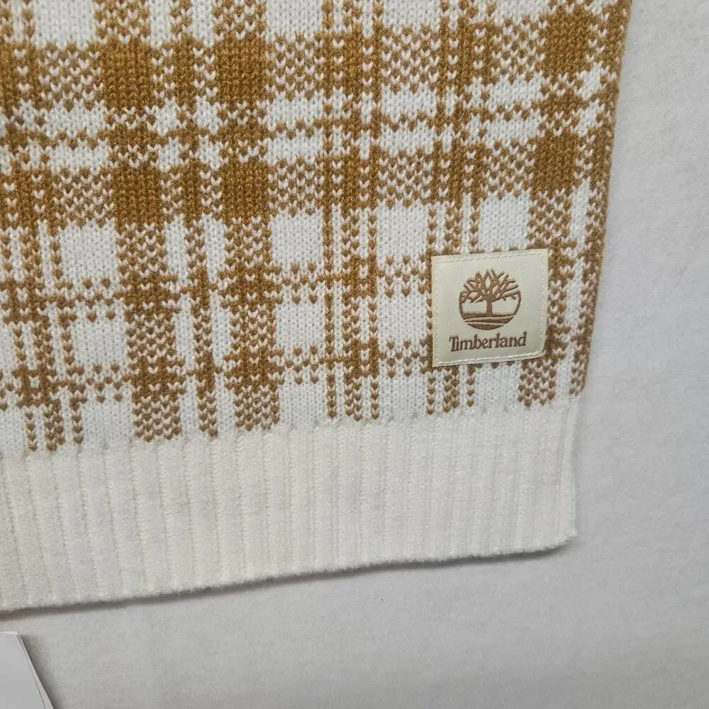 NWT Timberland Women's Plaid Scarf in Wheat